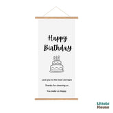 Happy Birthday Banner D161 | Pack of 1 | Black White